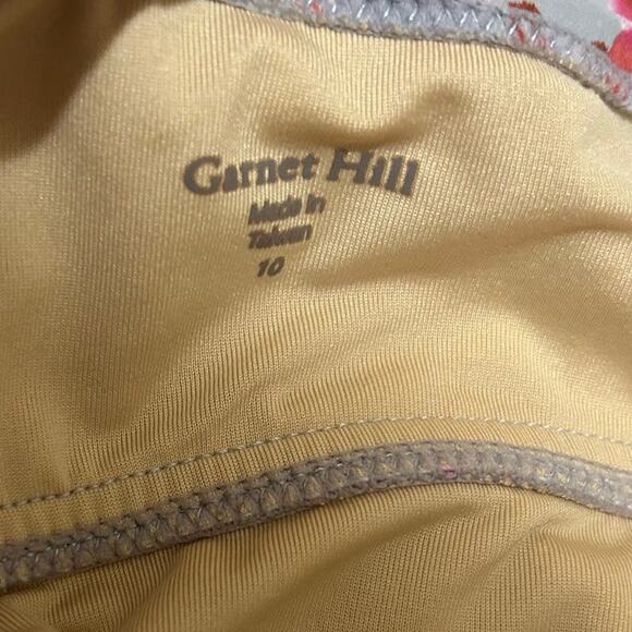 Garnet‎ Hill Women Tankini Padded Modest Swimwear Top 10 Abstract Dots Resort - Picture 2 of 10